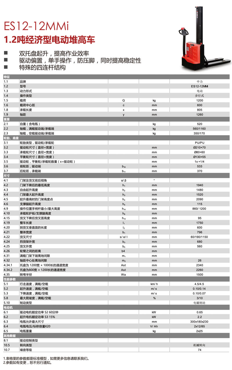 經(jīng)濟型電動堆高車